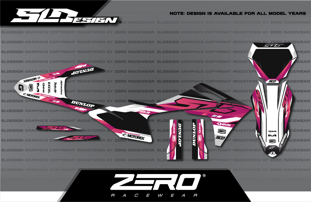 GASGAS MC Graphics Kit #8 – Pink/White/Black by SLDesigns