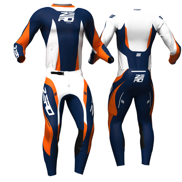 Atlas Navy White custom motocross jersey and pants combo - Zero Racewear