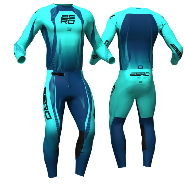 Echelon - Teal custom motocross jersey and pants combo - Zero Racewear