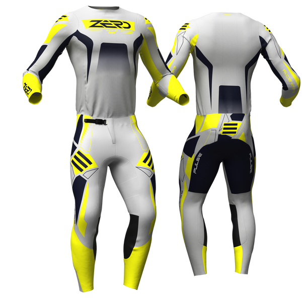 Pulse – Flo Gray custom motocross jersey and pants by Zero Racewear
