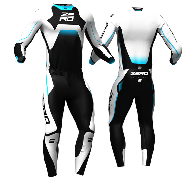 Voltage Black/White/Blue custom motocross jersey and pants combo - Zero Racewear