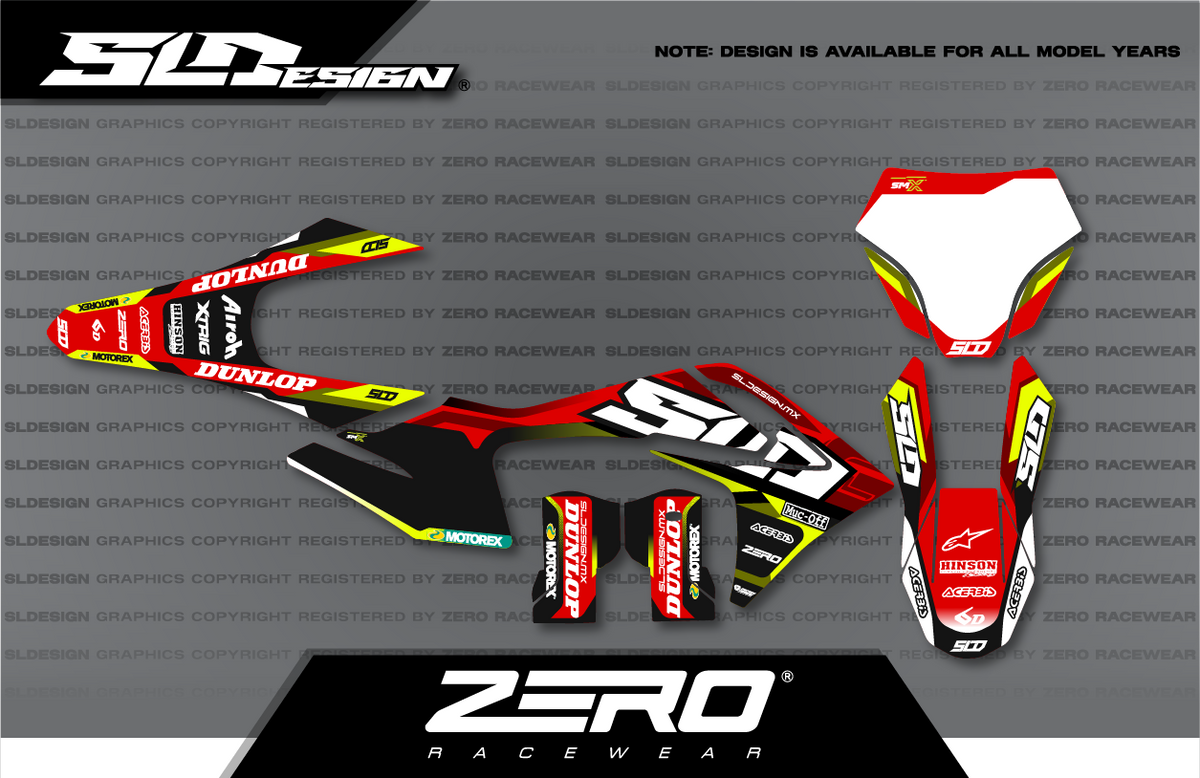 GASGAS MC Graphics Kit #5 – Red/Black/Yellow by SLDesigns