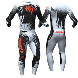Surge Grey/Black/Orange custom motocross jersey and pants combo - Zero Racewear