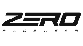 ZERO Race Wear logo in black on a white background