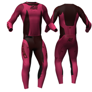 Atlas Pink/Maroon custom motocross jersey and pants combo - Zero Racewear
