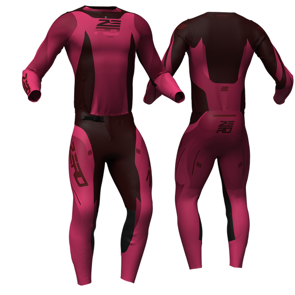 Atlas Pink/Maroon custom motocross jersey and pants combo - Zero Racewear