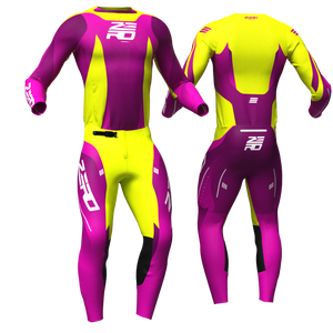 Atlas Flo/Pink/Yellow custom motocross jersey and pants combo - Zero Racewear