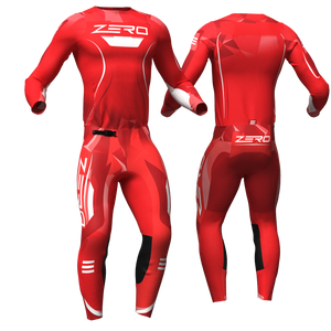 Crest – Red custom motocross jersey and pants by Zero Racewear