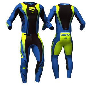 Edge Navy/Black/Flo custom motocross jersey and pants combo - Zero Racewear