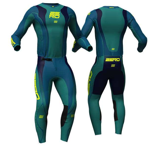 Edge Sage/Navy/Flo custom motocross jersey and pants combo - Zero Racewear