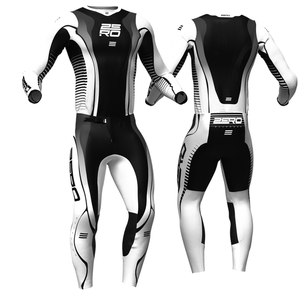 Edge White/Black custom motocross jersey and pants combo - Zero Racewear