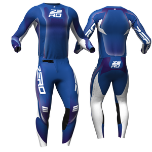 Evade Navy/Blue/White custom motocross jersey and pants combo - Zero Racewear