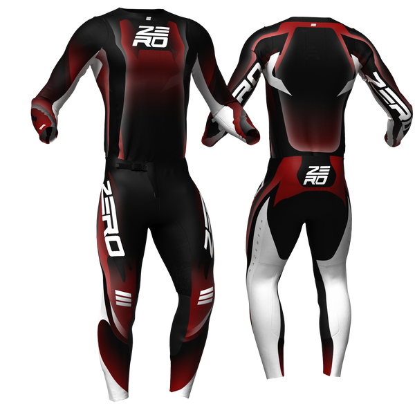 Evade Black/Red/White custom motocross jersey and pants combo - Zero Racewear