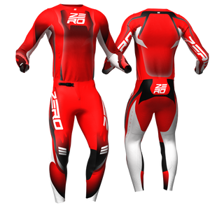 Evade Red/White custom motocross jersey and pants combo - Zero Racewear