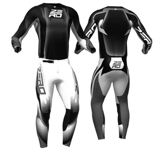 Evade Black/White custom motocross jersey and pants combo - Zero Racewear