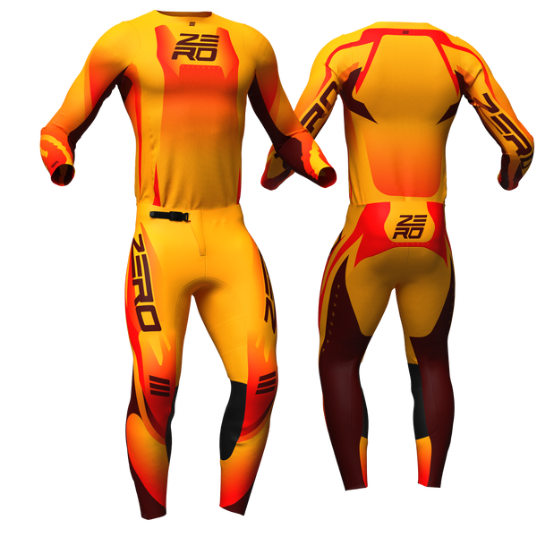 Evade Orange/Inferno custom motocross jersey and pants combo - Zero Racewear