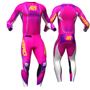 Evade Flo/Pink/Purple custom motocross jersey and pants combo - Zero Racewear