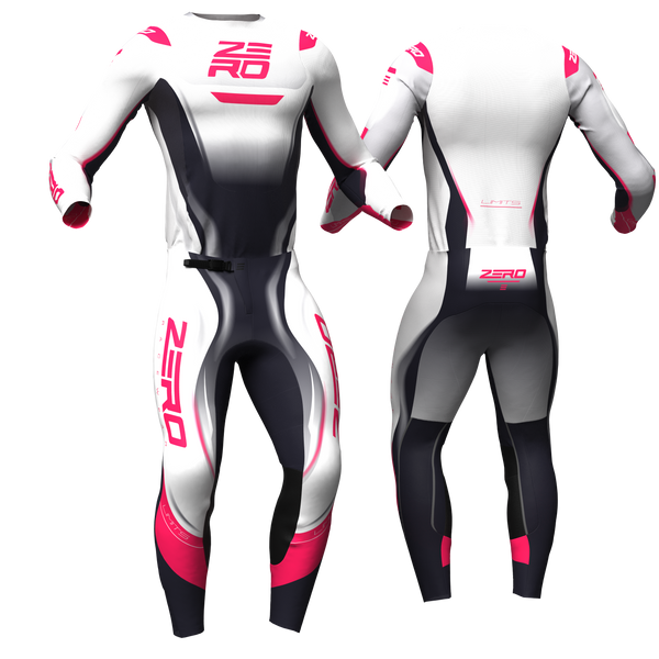 Limits – White Pink custom motocross jersey and pants by Zero Racewear