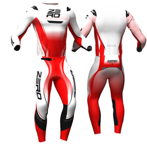 Limits – White Red custom motocross jersey and pants by Zero Racewear