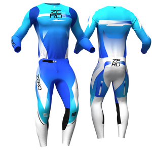 Mesh Ocean/White custom motocross jersey and pants combo - Zero Racewear