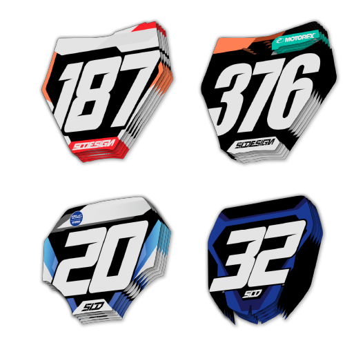 Zero Racewear custom mini number plate