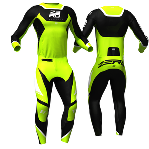 Origin Flo/Green/Black custom motocross jersey and pants combo - Zero Racewear