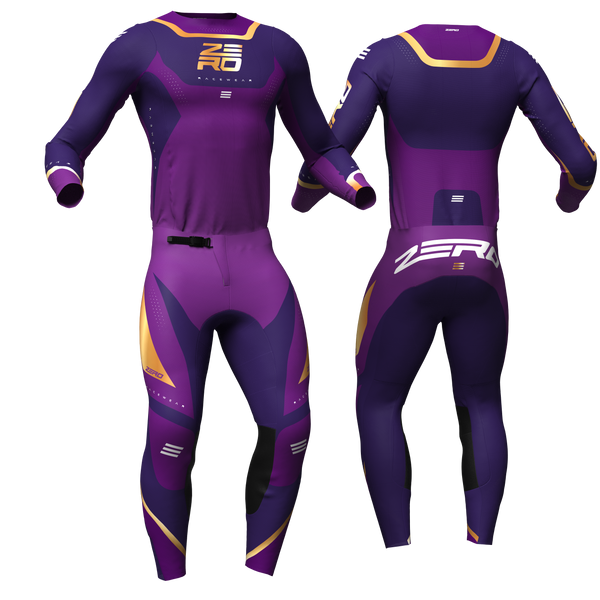Origin Purple/Gold custom motocross jersey and pants combo - Zero Racewear
