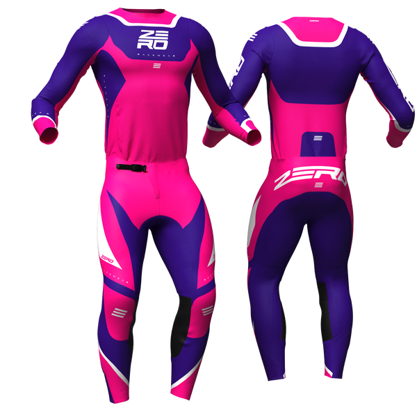 Origin Flow Pink/Purple custom motocross jersey and pants combo - Zero Racewear