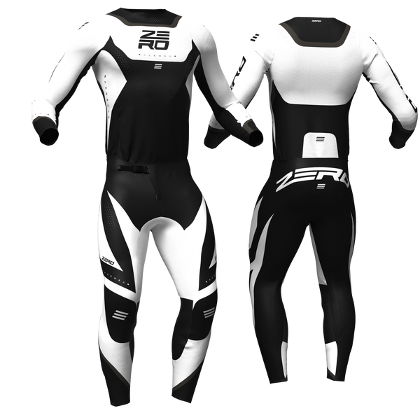 Origin Black/White custom motocross jersey and pants combo - Zero Racewear
