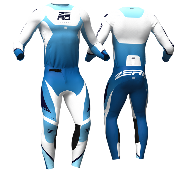 Origin Aqua/White custom motocross jersey and pants combo - Zero Racewear