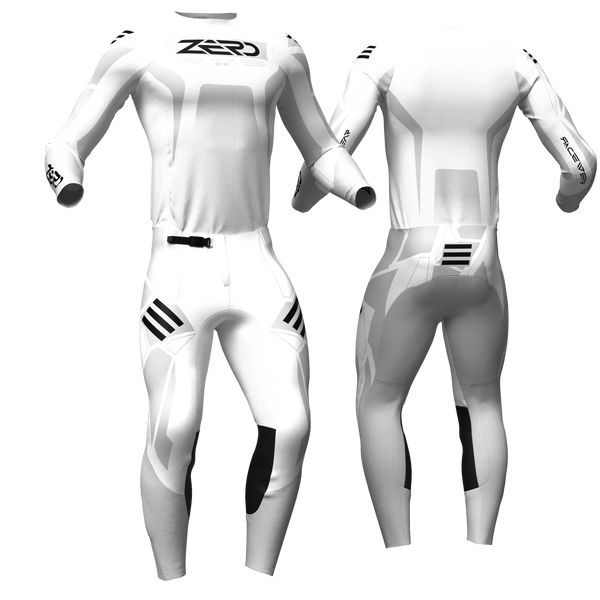 Pulse – White custom motocross jersey and pants by Zero Racewear
