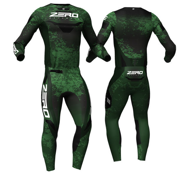 Stealth – Forest custom motocross jersey and pants by Zero Racewear