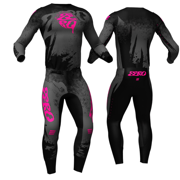 Surge Grey/Black/Pink custom motocross jersey and pants combo - Zero Racewear