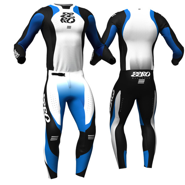 V Ø I D – Blue Shift custom motocross jersey and pants by Zero Racewear
