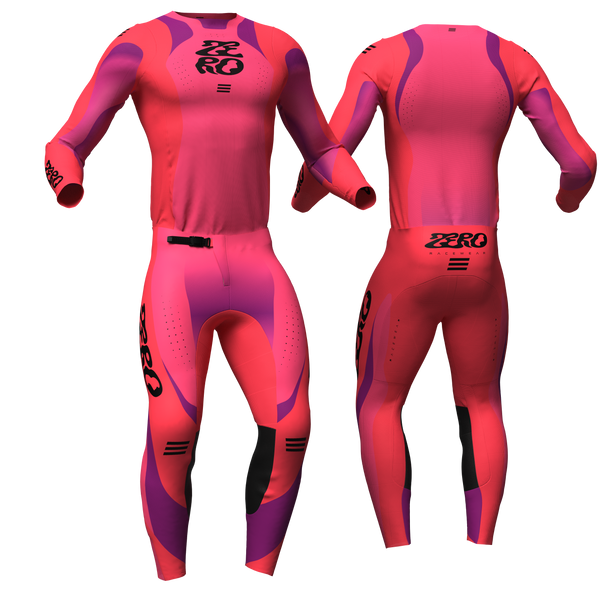 V Ø I D – Pink Pop custom motocross jersey and pants by Zero Racewear