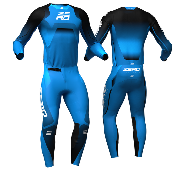 Voltage Blue Haze custom motocross jersey and pants combo - Zero Racewear